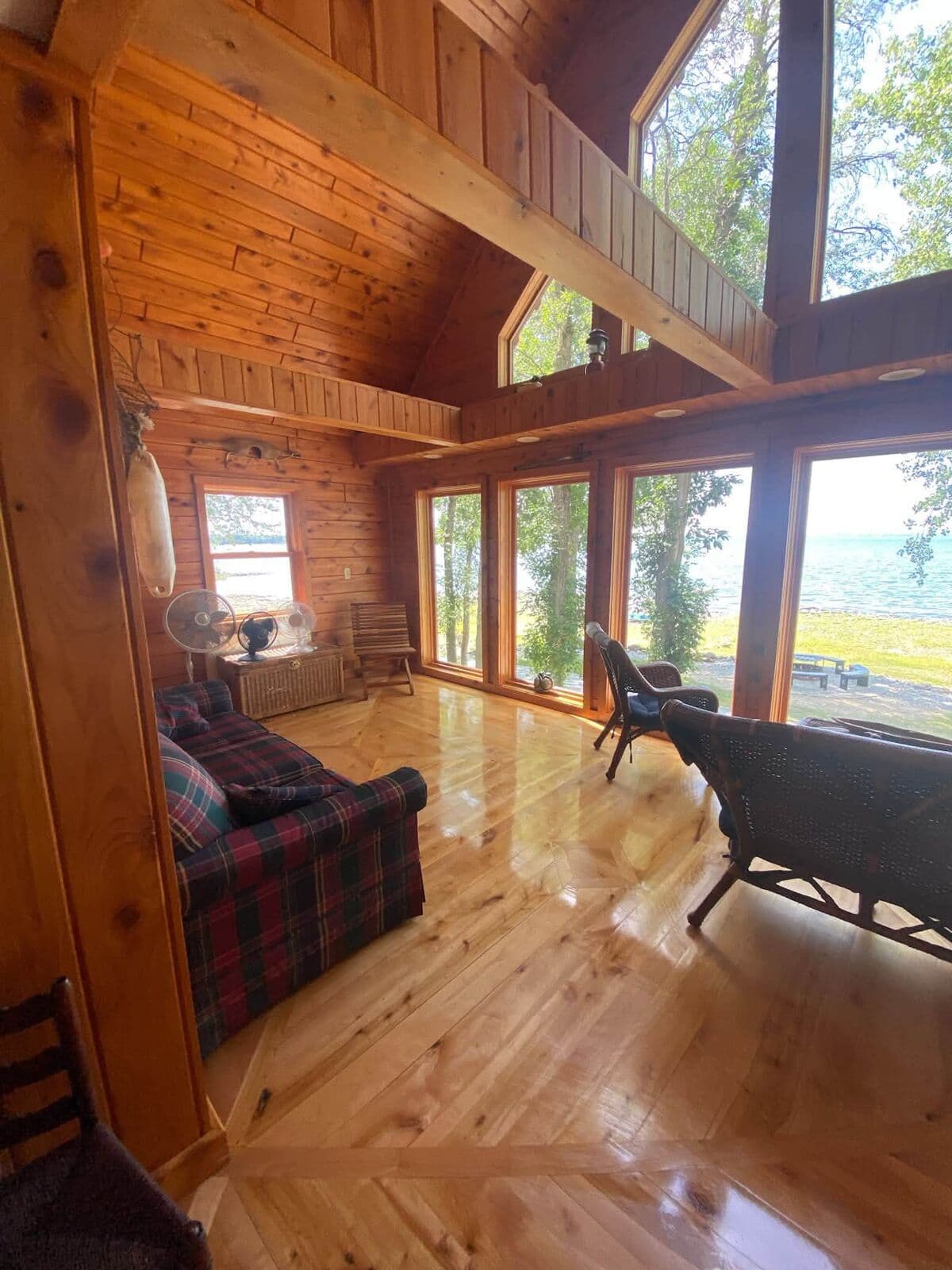 Log homes: a space JC Crew cleaned